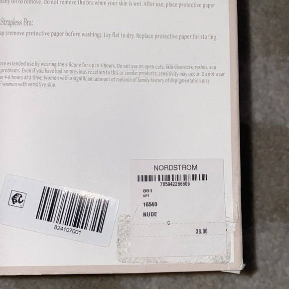 Womens Fashion Forms Go Bare Ultimate Boost Backless Strapless Bra “C” cup - Picture 10 of 10